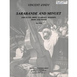 Sarabande and Minuet, Op. 24-bis - Woodwind Quintet with Piano