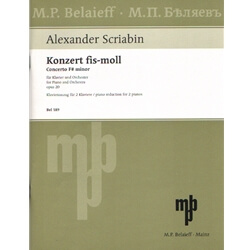 Concerto in F-Sharp Minor, Op. 20 - Two Pianos 4 Hands