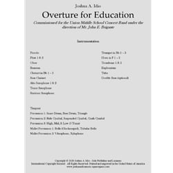 Overture for Education - Concert Band