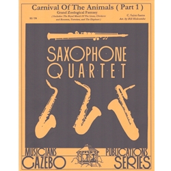 Carnival of the Animals (Part 1) - Sax Quartet (SATB/AATB)