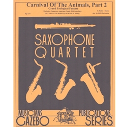 Carnival of the Animals, Part 2 - Sax Quartet (SATB/AATB)