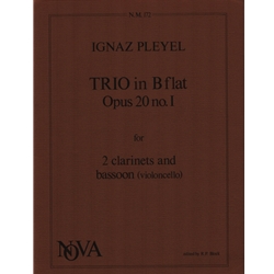 Trio in B-flat, Op. 20 No. 1 - 2 Clarinets and Bassoon