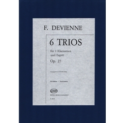 6 Trios, Op. 27 - 2 Clarinets and Bassoon