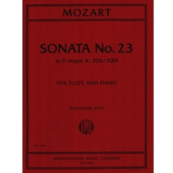Sonata No. 23 in D major, K. 306/300i - Flute and Piano