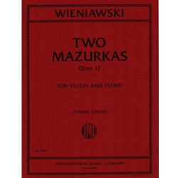 2 Mazurkas, Op. 12 - Violin and Piano