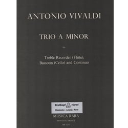 Trio in A minor - Recorder (or Flute), Bassoon (or Cello), and Piano