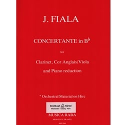 Concertante in B-flat - Clarinet, English Horn (or Viola) and Piano