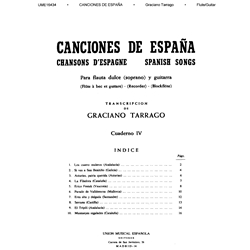 Canciones de Espana - Flute and Guitar