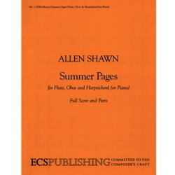 Summer Pages - Flute, Oboe, and Harpsichord