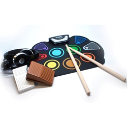 Rock and Roll It CodeDrum - Color-Coded Flexible Roll-Up Drum Kit