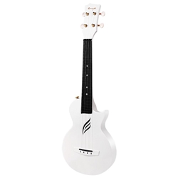 Nova U Carbon Fiber Concert Ukulele w/ AcousticPlus EQ and Case - White