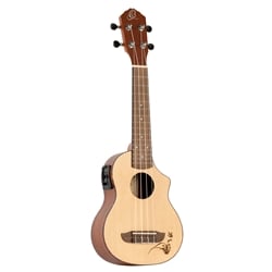 Ortega RU5CE-SO Bonfire Series A/E Soprano Ukulele - Natural Spruce