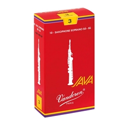 Vandoren JAVA Red Soprano Saxophone Reeds - 10 Count Box