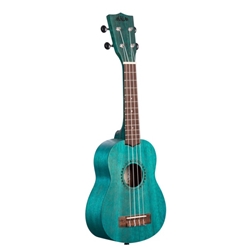 Kala Watercolor Meranti Soprano Ukulele - Ocean Blue