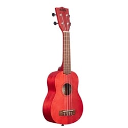 Kala Watercolor Meranti Soprano Ukulele - Adobe Red