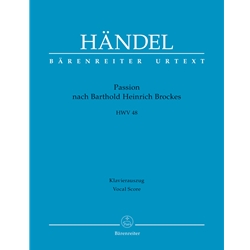 Brockes Passion, HWV 48 - Vocal Score