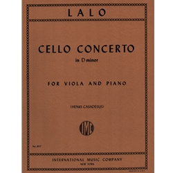 Cello Concerto in D Minor - Viola and Piano