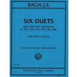 6 Duets after Two-Part Inventions, S. 772,773, 774, 779, 781, 786 - Cello Duet