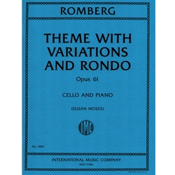 Theme with Variations and Rondo, Op. 61 - Cello and Piano