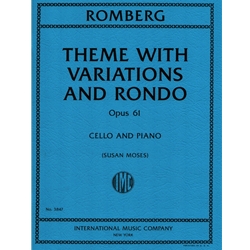 Theme with Variations and Rondo, Op. 61 - Cello and Piano