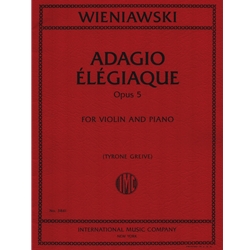 Adagio Elegiaque, Op. 5 - Violin and Piano