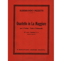 Quartet in A Major - String Quartet (Study Score)