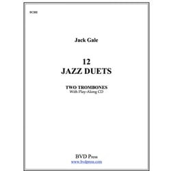 12 Jazz Duets (Book/CD) - Trombone Duet
