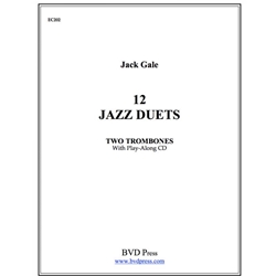 12 Jazz Duets (Book/CD) - Trombone Duet