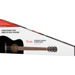 Fender CC-60S Acoustic Guitar Starter Pack - Black