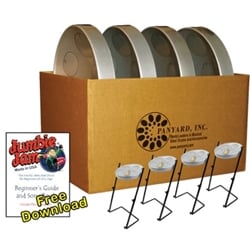 Jumbie Jam Steel Drum Ready-to-Play Kits with Metal Z-Floor Stand - Educator 4-pack