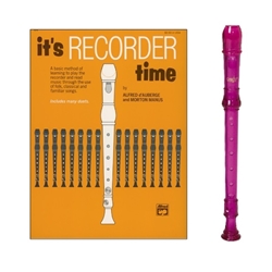 Canto 1-pc Purple Recorder & It's Recorder Time Book