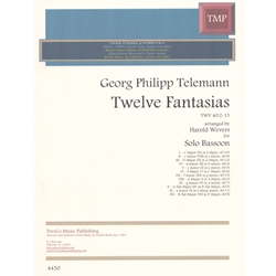 12 Fantasias, TWV 40:2-13 - Bassoon Unaccompanied