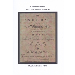 3 Cello Sonatas - Cello Solo with Bass (or second Cello)