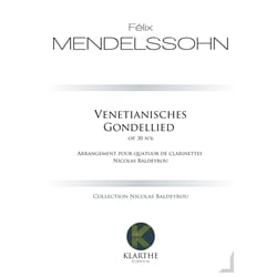 Venetianisches Gondellied (Venetian Gondola Song) Op 30 No 6 - Clarinet Quartet