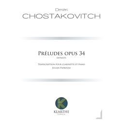 Preludes, Op. 34 (Excerpts) - Clarinet and Piano