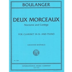 Deux Morceaux: Nocturne and Cortege - Clarinet and Piano