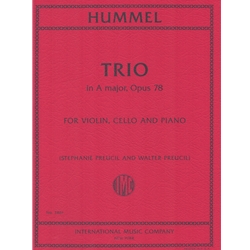 Trio in A Major, Op. 78 - Violin, Cello, and Piano