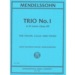 Trio  No. 1 in D Minor, Op. 49 - Violin, Cello, and Piano