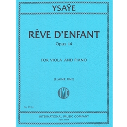 Reve d'enfant, Op. 14 - Viola and Piano