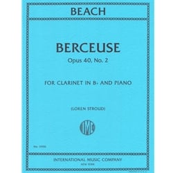 Berceuse, Op. 40, No. 2 - Clarinet and Piano