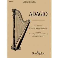Adagio from BWV 1060 - Harp and Organ (or Piano or 2nd Harp)
