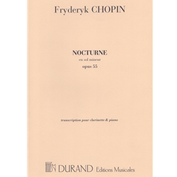 Nocturne in G Minor, Op. 55, No. 1 - Clarinet and Piano