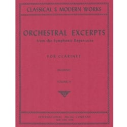 Orchestral Excerpts, Volume 4 - Clarinet