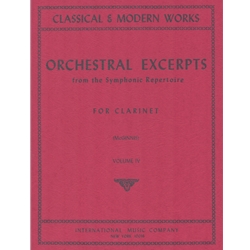 Orchestral Excerpts, Volume 4 - Clarinet