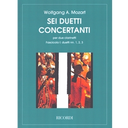 6 Duetti Concertanti, Book 1 - Clarinet Duet