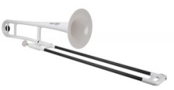 Jiggs Student Model PBONE1W Plastic Trombone - White