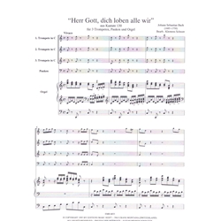 Herr Gott, Dich loben alle wir (Version in C Major - Trumpet Trio with Organ and Timpani