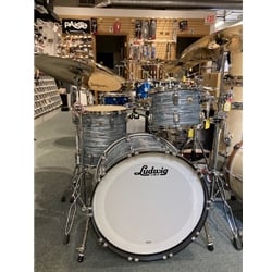 Ludwig Classic Maple Fab Drum Outfit (22,13,16) - Vintage Blue Oyster