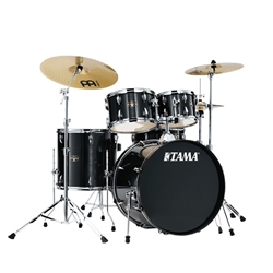 Tama Imperialstar 5-Piece Drum Kit w/ Cymbals and 20" Bass Drum -  Hairline Black