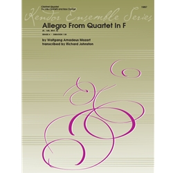 Allegro From Quartet In F - Clarinet Quartet